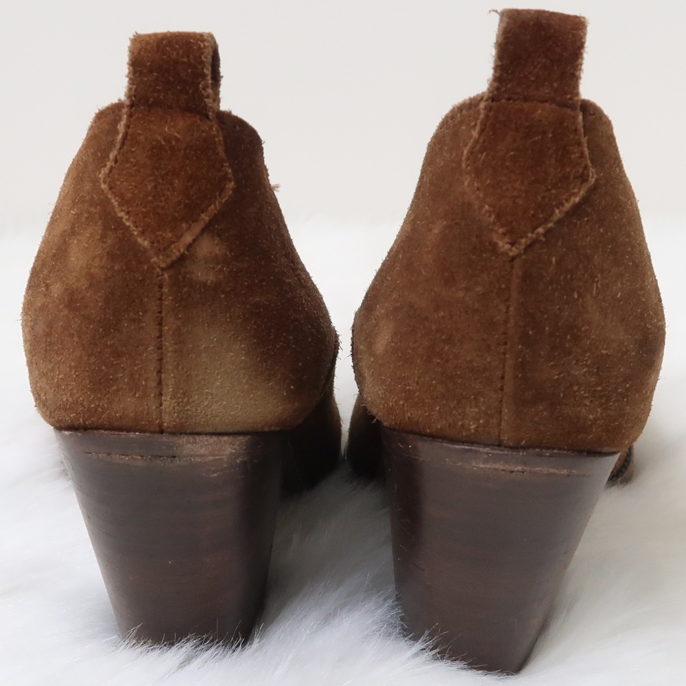 Frye Frye Iliana Suede Distressed Shootie Bootie 8 - Picture 6 of 8